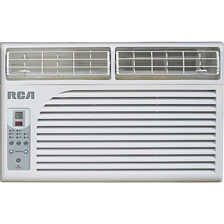 RCA 6000 BTU Window Electronic Air Conditioner & Remote Control - Cooler - 1758.43 W Cooling Capacity - 250 Sq. ft. Coverage - Washable - Remote Control - Energy Star - Ivory