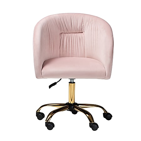 Blush swivel desk chair clearance