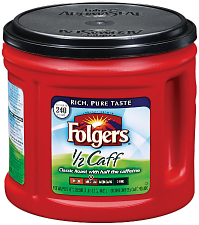 Folgers® Classic Roast® 1/2 Caff Coffee, 29.2 Oz.