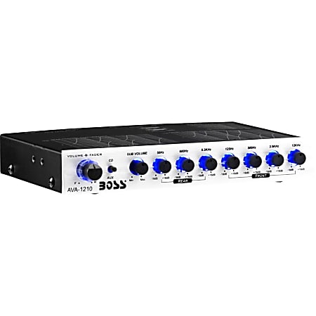 BOSS AUDIO AVA1210 7 Band Pre-Amp Equalizer with Remote Subwoofer Level Control - 1 Year Warranty