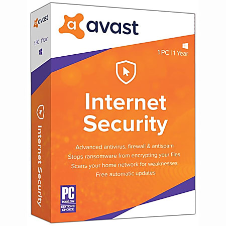 Avast Internet Security 2019, 1 PC, 1-Year