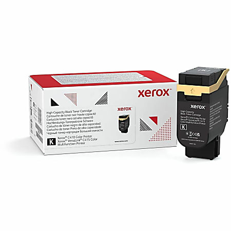 Xerox Genuine Xerox® C410 Color Printer, VersaLink® C415 Color Multifunction Printer Black High capacity Toner Cartridge (10500 Pages) - 006R04685