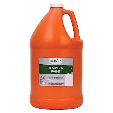 Handy Art Premium Tempera Paint Gallon - 1 gal - 1 Each - Orange