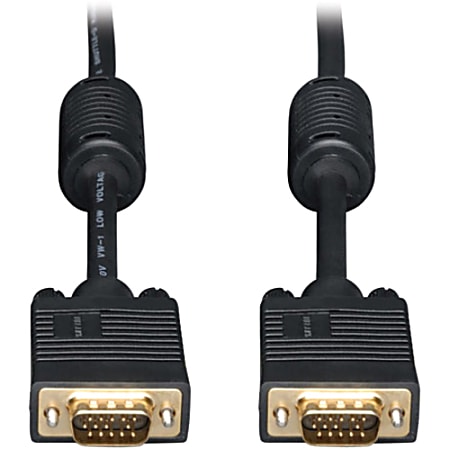 Eaton Tripp Lite Series VGA High-Resolution RGB Coaxial Cable (HD15 M/M), 75 ft. (22.86 m) - VGA cable - P502075