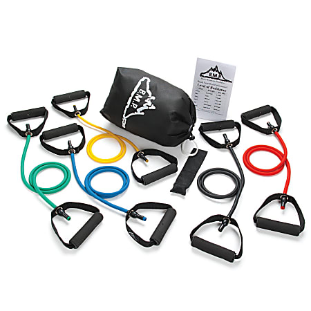 Black Mountain Products® Stackable Resistance Band Set, Assorted, 1 Set