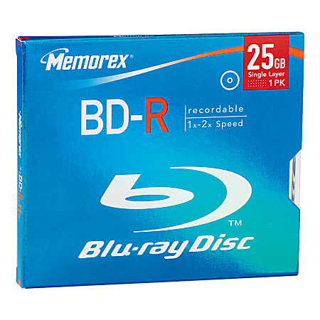 Memorex® Blu-ray Disc™ Recordable Media, 25GB