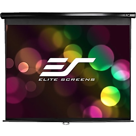 Elite Manual Series M99UWS1 Projection Screen, 99"