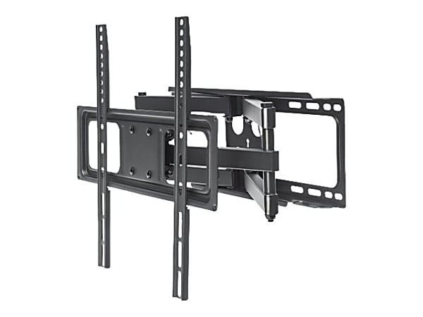 Manhattan TV & Monitor Mount, Wall, Full Motion, 1 screen, Screen Sizes:  23-42, Black, VESA 75x75 to 200x200, Max 20kg, Tilt & Swivel with 3  Pivots, Lifetime Warranty bracket - for LCD TV