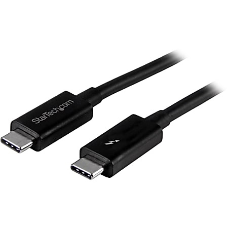 StarTech.com 1m Thunderbolt 3 (20Gbps) USB-C Cable - Thunderbolt, USB, and DisplayPort Compatible - 3.30 ft USB Data Transfer Cable  - TBLT3MM1M