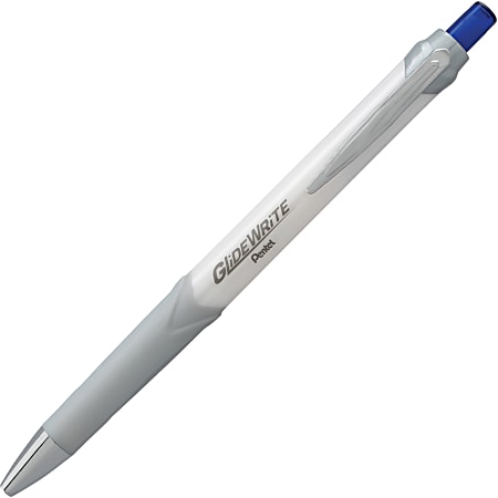 Pentel GlideWrite Signature Gel Ballpoint Pen - 1 mm Pen Point Size - Blue, White Gel-based Ink - 1 Dozen Pentel GlideWrite Signature Gel Ballpoint Pen - 1 mm Pen Point Size - Blue, White Gel-based Ink - 1 Dozen