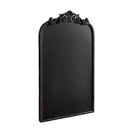 Kate and Laurel Arendahl Framed Decorative Chalkboard, Metal, 19” x 30-3/4”, Black, Black Metal Frame
