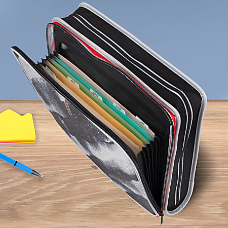 Five Star Multi Access Zipper 3 Ring Binder 2 Round Rings Assorted