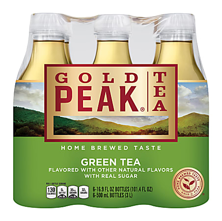 Gold Peak® Tea, Green, 16.9 Oz, Carton Of 6