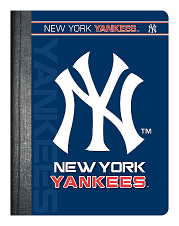 Markings by C.R. Gibson® Composition Book, 7 1/2" x 9 3/4", 1 Subject, Wide Ruled, 200 Pages (100 Sheets), New York Yankees Classic 1