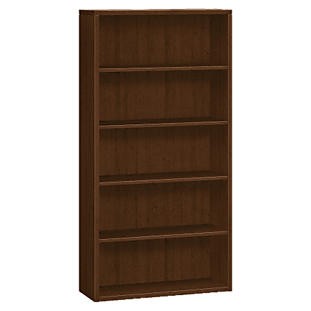 HON® 10500 Series™ 5-Shelf Bookcase, Mocha