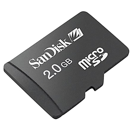 SanDisk® microSD™ Memory Card With SD Adapter, 2GB