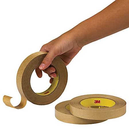 3M™ 950 Adhesive Transfer Tape, Hand Rolls, 1/2" x 60 Yd., Clear, Case Of 72