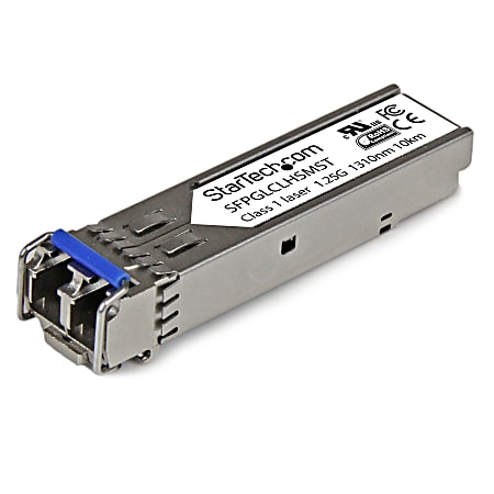 StarTech.com Cisco GLC-LH-SM Compatible SFP Module - 1000BASE-LX/LH - 1GE Gigabit Ethernet SFP Transceiver - SFPGLCLHSMST