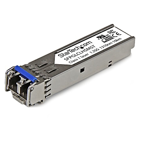 StarTech.com Cisco GLC-LH-SM Compatible SFP Module - 1000BASE-LX/LH - 1GE Gigabit Ethernet SFP Transceiver - 20km - Cisco GLC-LH-SM Compatible SFP - 1000BASE-LX/LH 1 Gbps - 1GbE Module - 1GE Gigabit Ethernet SFP 1310nm