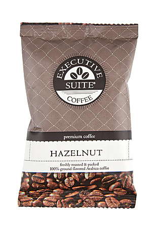 Executive Suite® Coffee Single-Serve Coffee Packets, Hazelnut, Carton Of 24