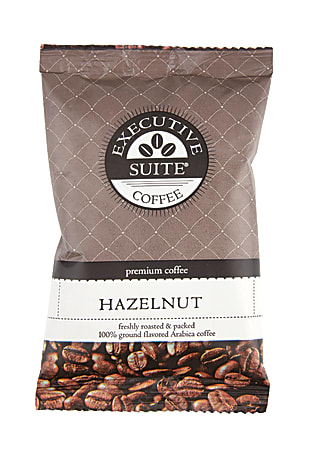 Executive Suite® Coffee Single-Serve Coffee Packets, Hazelnut,