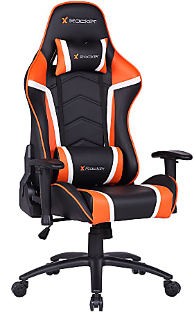 X rocker gaming chair black and orange shop