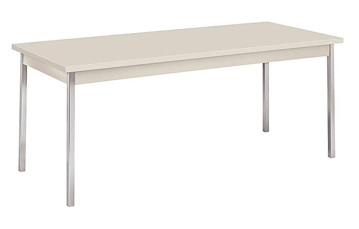 HON® Utility Table, Rectangular, Light Gray