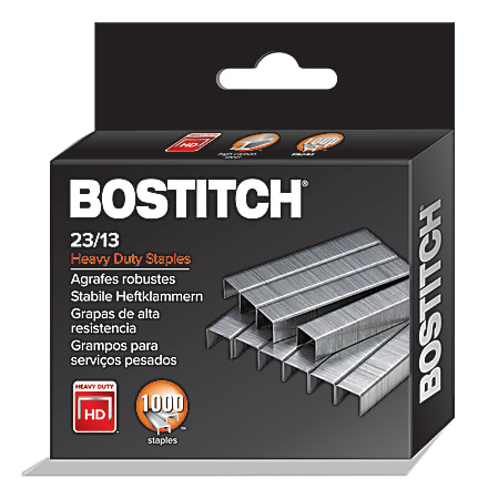 Bostitch Heavy-Duty Staples, 1/2" Standard, Box Of 1,000