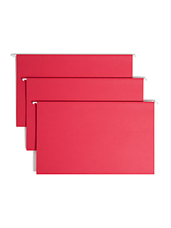 Smead® Hanging File Folders, Legal Size, Red, Pack Of 25