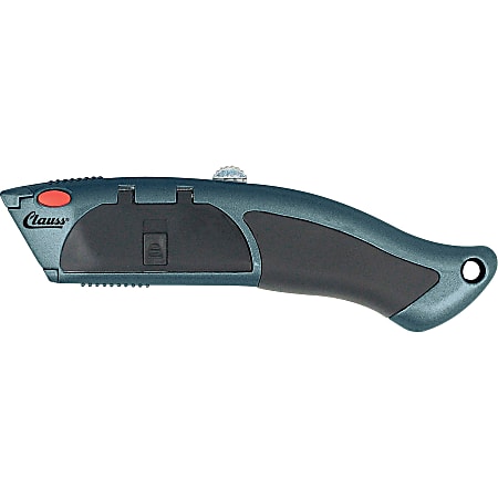 Acme Auto-Load Retractable Utility Knife, 1" Blade, Black/Gray