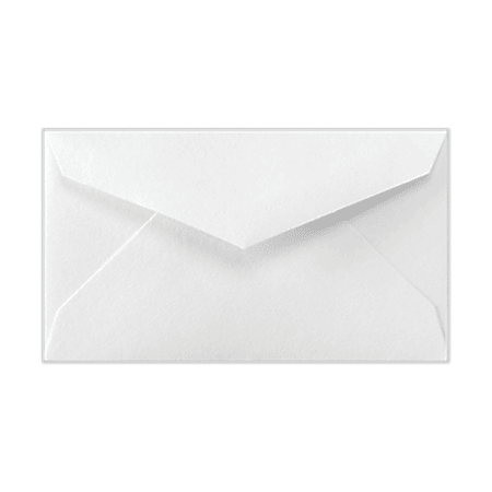 LUX Mini Envelopes, 2 1/8" x 3 5/8", Gummed Seal, Bright White, Pack Of 250