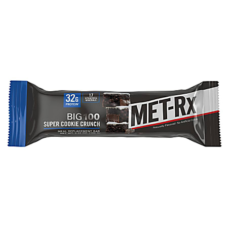 MET-Rx BIG 100 Super Cookie Crunch Protein Bars, 3.52 Oz, Total Qty 9