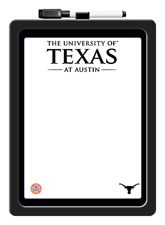 Markings by C. R. Gibson® Dry-Erase Whiteboard, Paper, 8 1/2" x 11", Texas Longhorns Plastic Frame