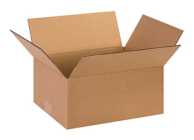 Partners Brand Corrugated Boxes, 13" x 10" x 6", Kraft, Pack Of 25