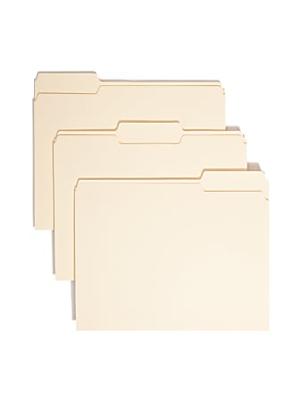 Smead® File Folders, Letter Size, 1/3 Cut, Manila,