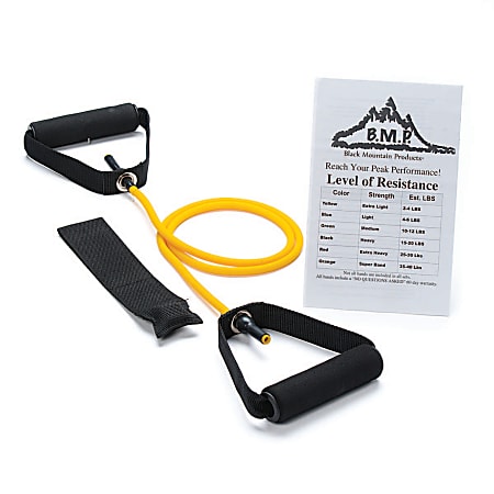 Black Mountain Products Single Resistance Band, 2-4 Lb, Yellow