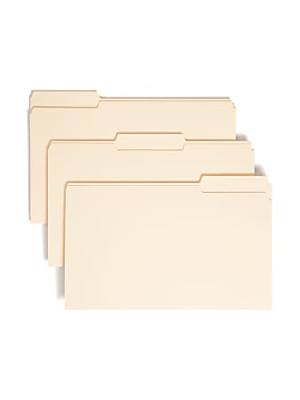 Smead® Manila File Folders, Legal Size, 1/3 Cut,