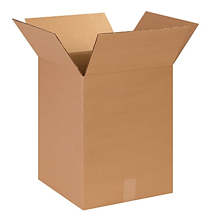 Partners Brand Corrugated Boxes, 14" x 14" x 18", Kraft, Pack Of 25