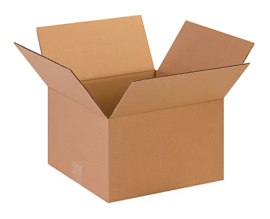 Partners Brand Corrugated Boxes, 13" x 13" x 8", Kraft, Pack Of 25