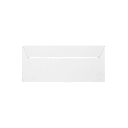 LUX #10 Envelopes, Full-Face Window, Peel & Press Closure, Bright White, Pack Of 500
