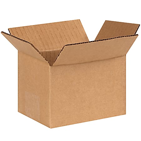 Partners Brand Corrugated Boxes, 6" x 4" x 4", Kraft, Pack Of 25