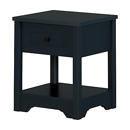 South Shore Farnel End Table, 22-1/2”H x 19”W x 17-1/2”D, Navy Blue