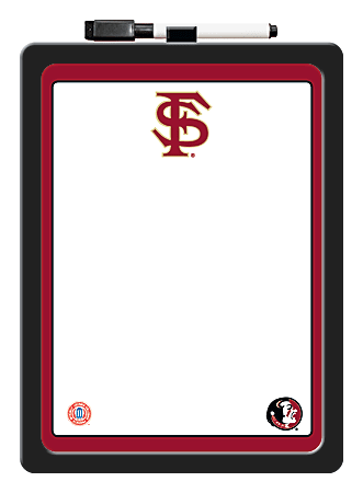 Markings by C. R. Gibson® Dry-Erase White Board, Paper, 8 1/2" x 11", Florida State Seminoles, Black Plastic Frame