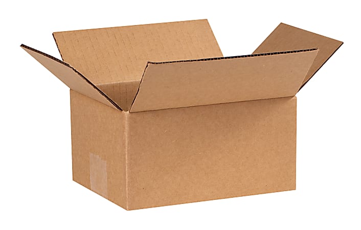 Partners Brand Corrugated Boxes, 8" x 6" x 4", Kraft, Pack Of 25