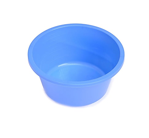Medline Sterile Plastic Bowls, Graduated, 16 Oz, Blue, Pack Of 100