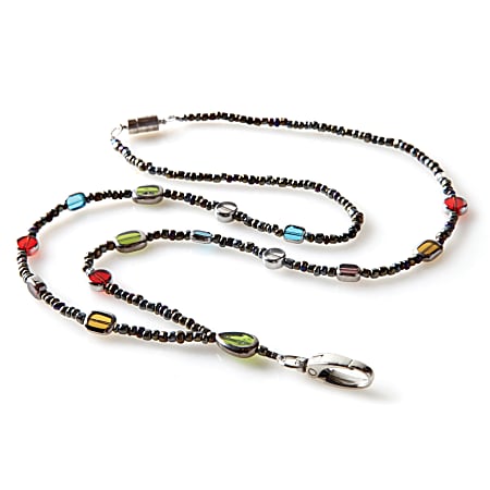 ID Avenue Fashion Beaded Lanyard, 19", Multicolor