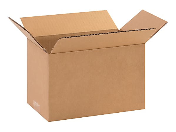 Partners Brand Long Corrugated Boxes, 10" x 6" x 6", Kraft, Pack Of 25