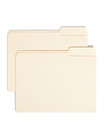 Smead® Selected Tab Position Manila File Folders, Letter Size, 1/3 Cut, Position 3, Pack Of 100
