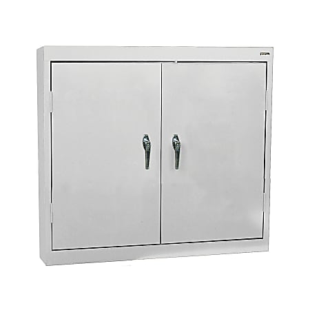 Sandusky® Solid-Door Wall Cabinet, Dove Gray