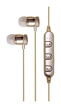 Billboard Bluetooth® Earbud Headphones, Gold, BB960